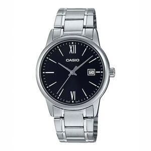 Casio Men’s Black Dial Stainless Steel Dress Watch – MTP-V002D-1B3